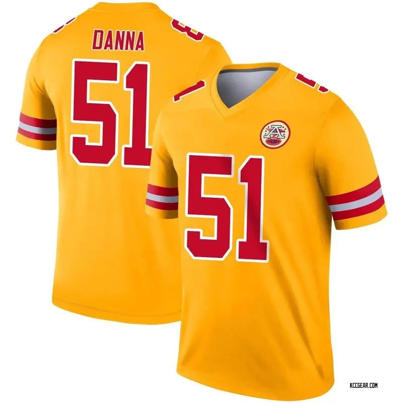 Men's Mike Danna Kansas City Chiefs Inverted Jersey - Legend Gold Big &  Tall - Kansas City Store